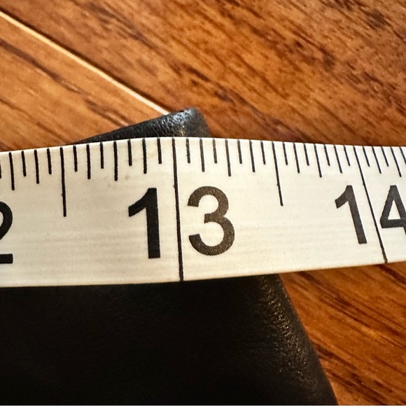 IRO Diaby Button-Front Leather Black Mimi Skirt US 4 EUC - Picture 6 of 8